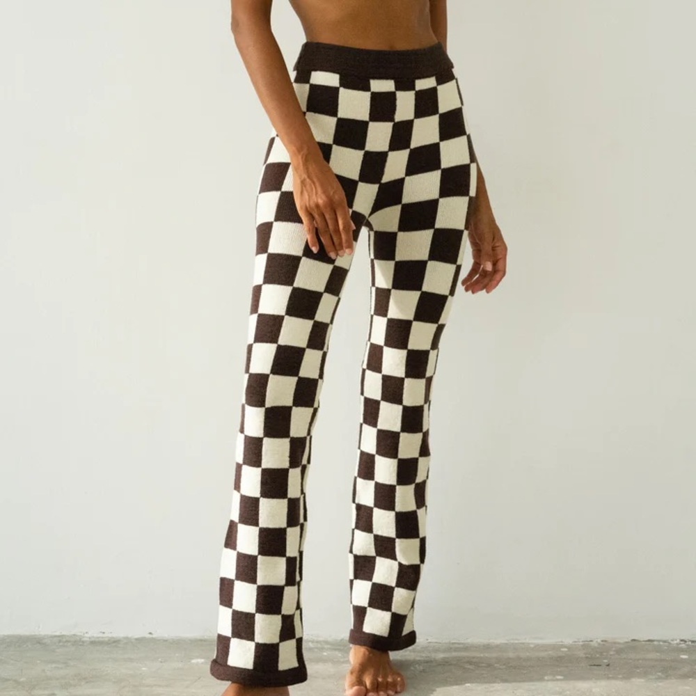 Belle The Label Knit Trousers - Carob